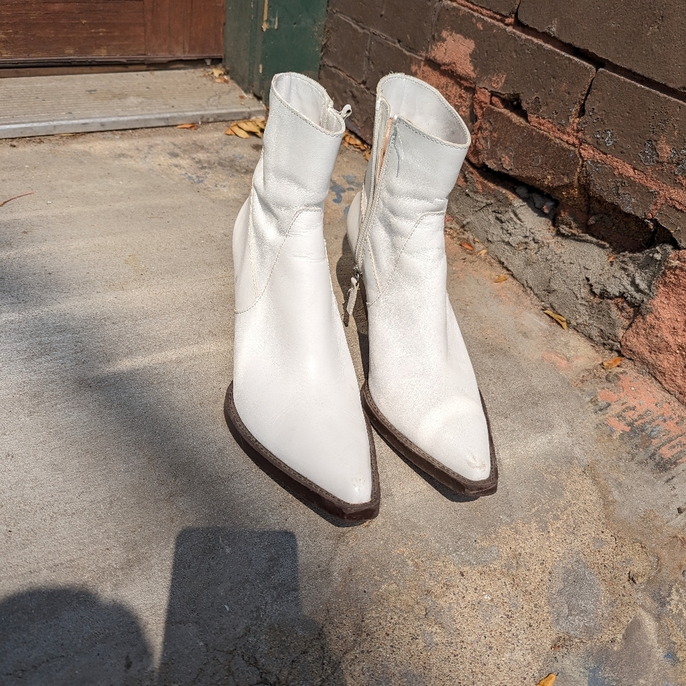 ZARA LEATHER WESTERN BOOTS